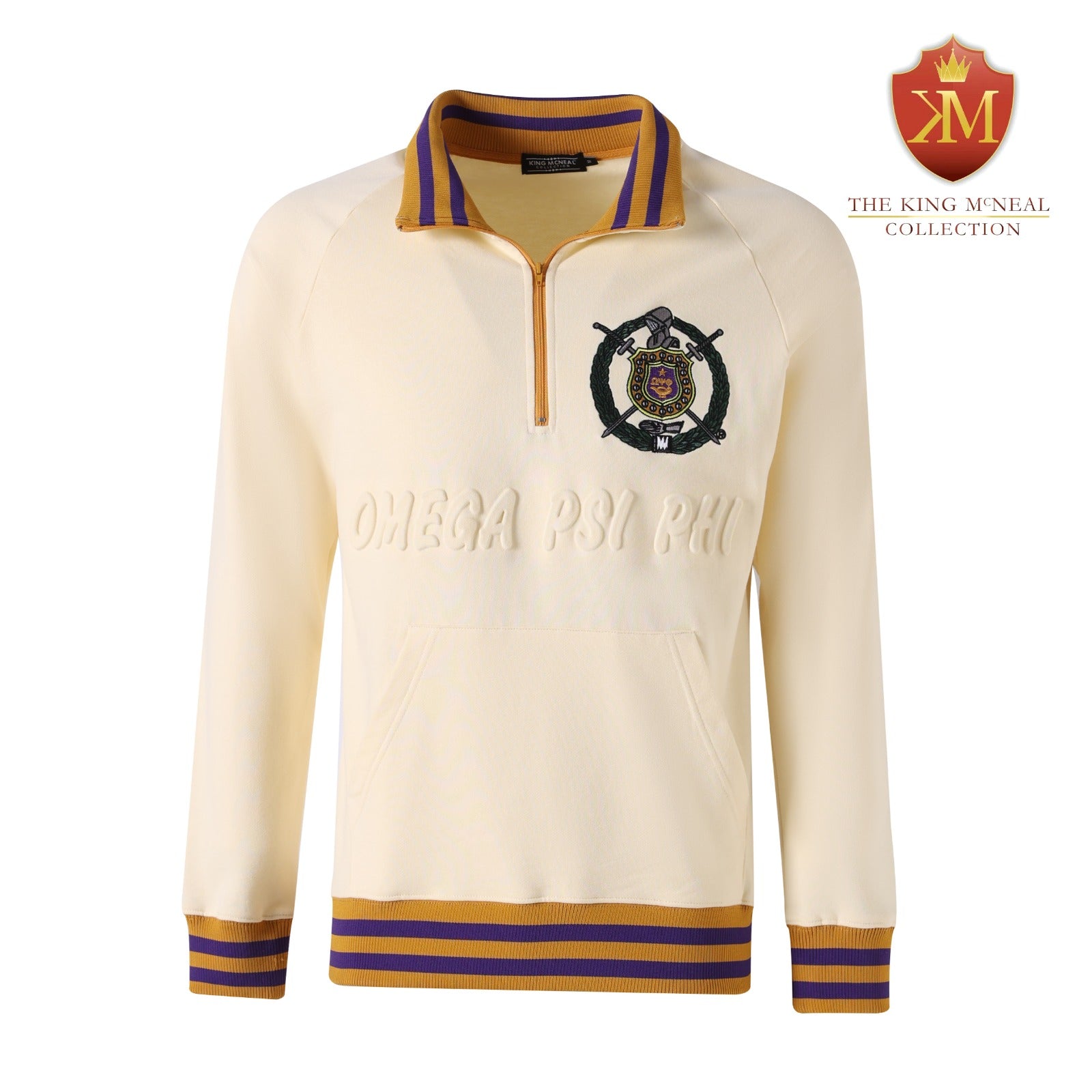 Omega Neutral Quarter Zip Sweatshirt