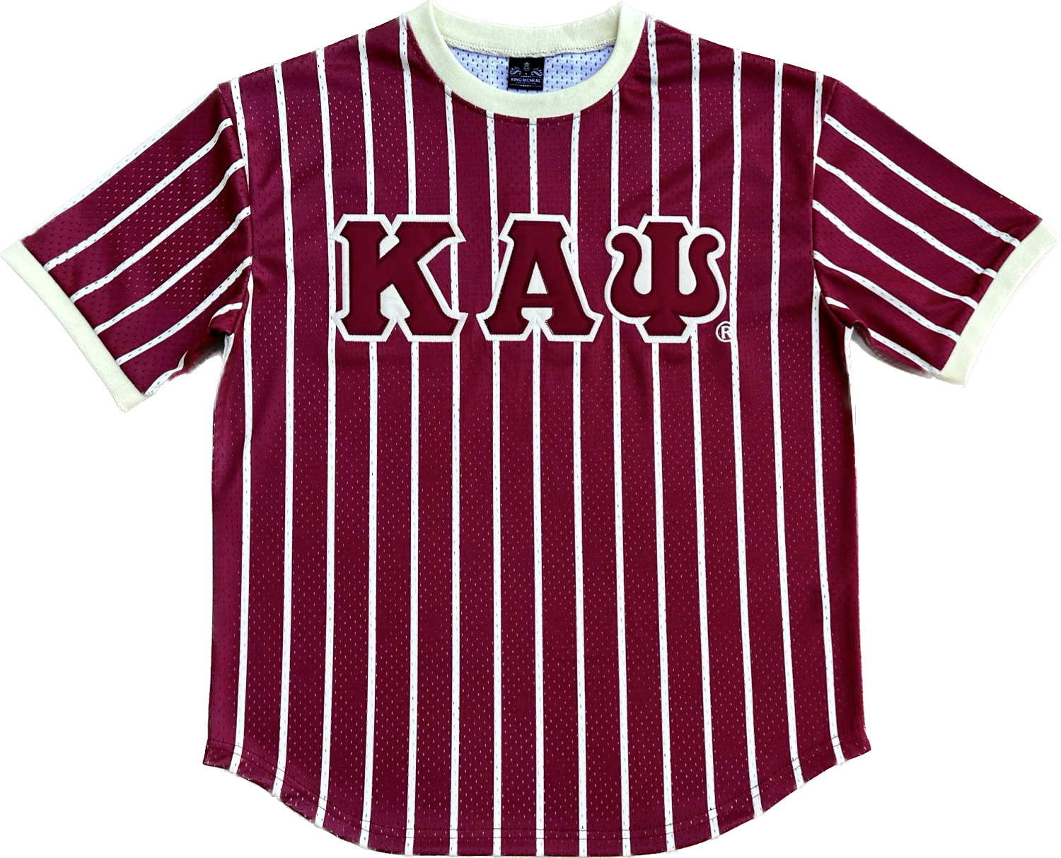 Kappa Crimson Pinstripe Baseball Jersey