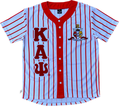 Kappa Pinstripe Button Up Baseball Jersey