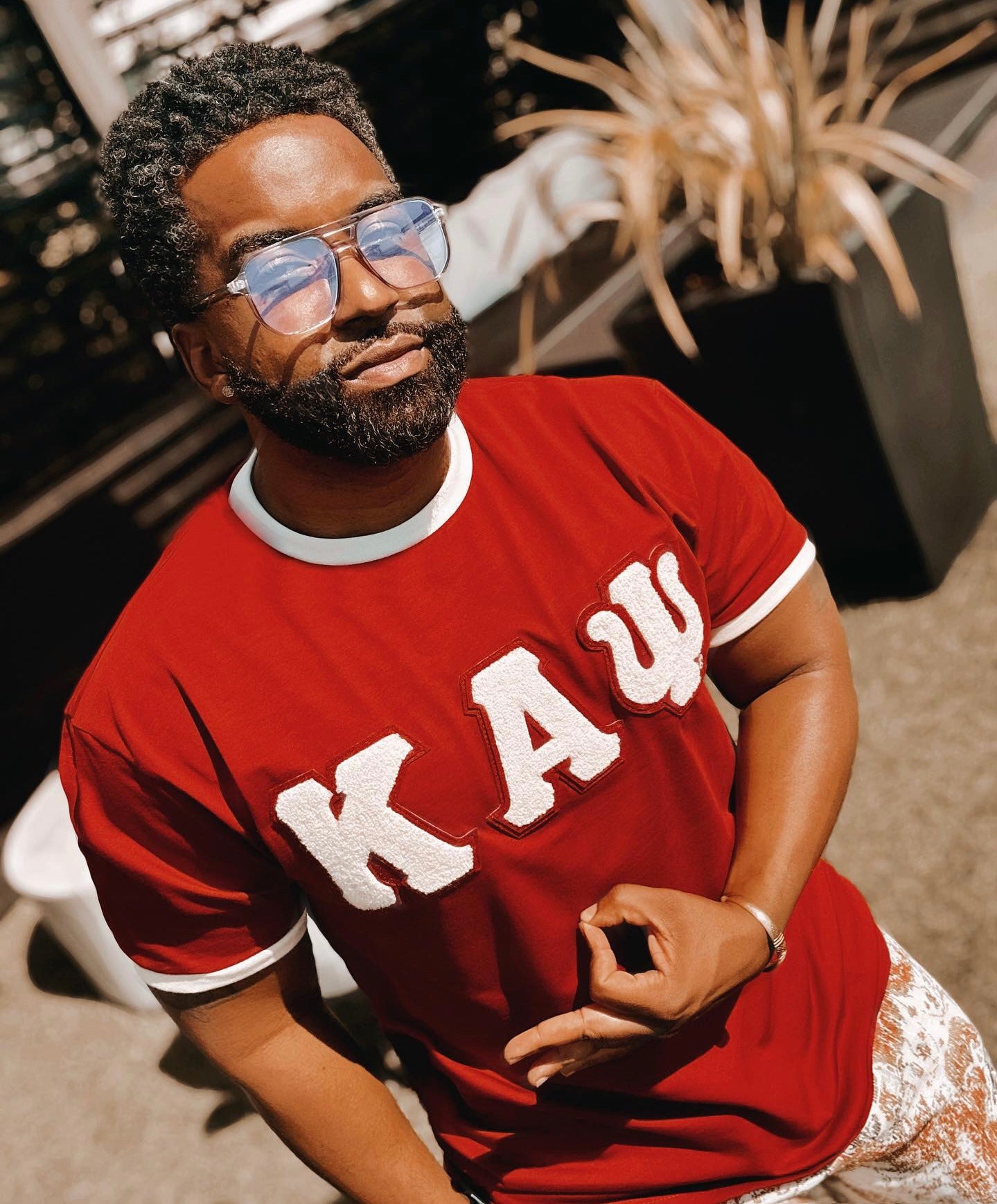 Kappa Krimson Premium Chenille Ringer Shirt