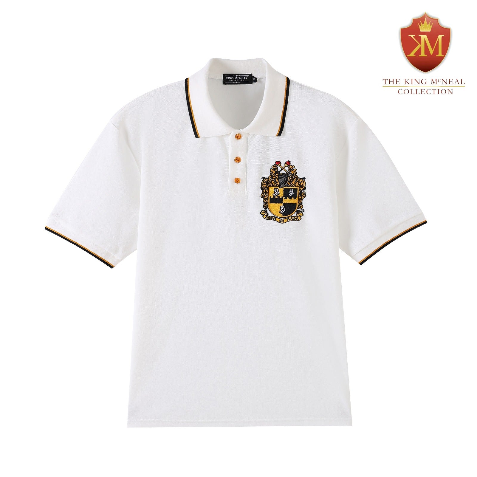 Alpha White Premium Polo Shirt