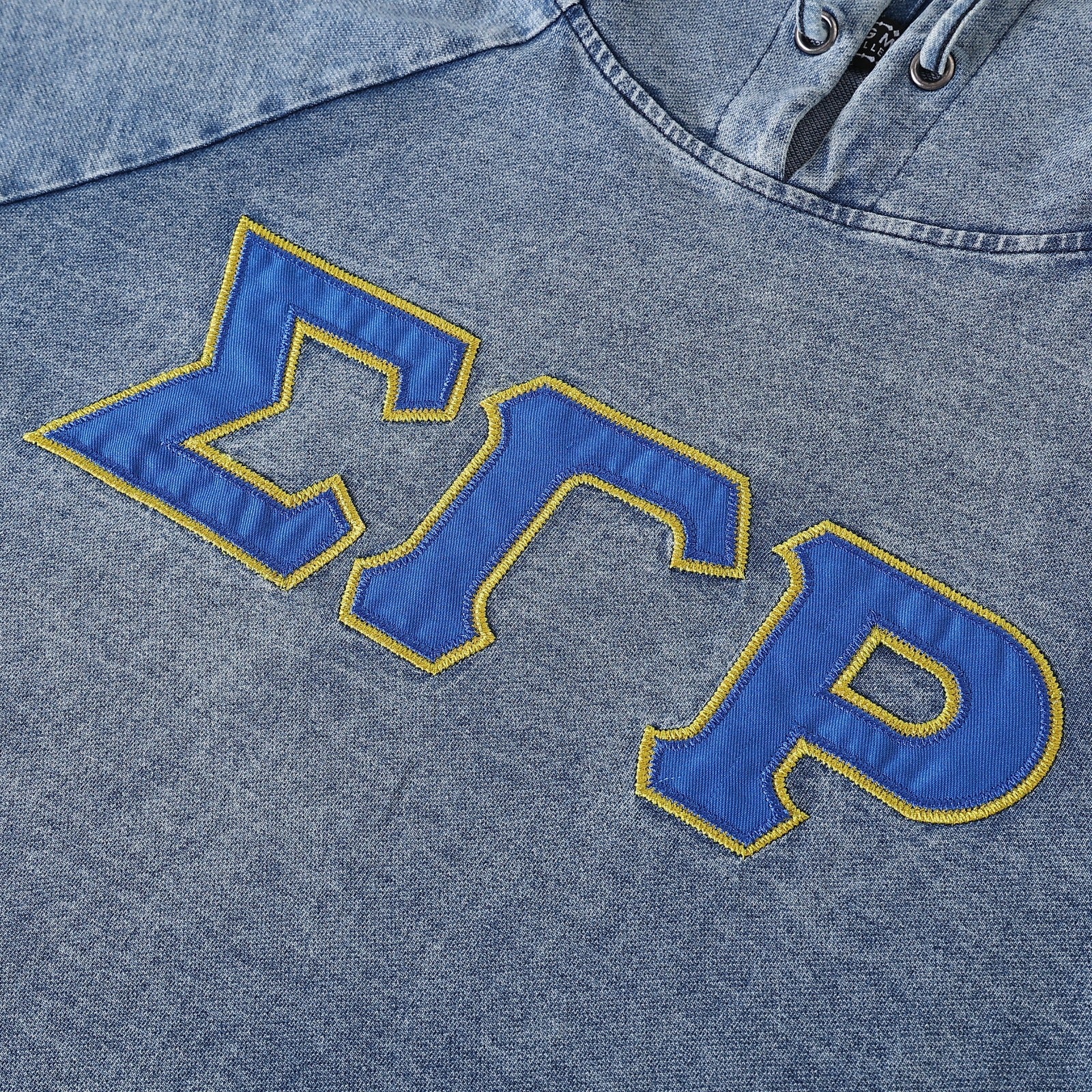 SGRho Denim Hoodie Dress With Pockets