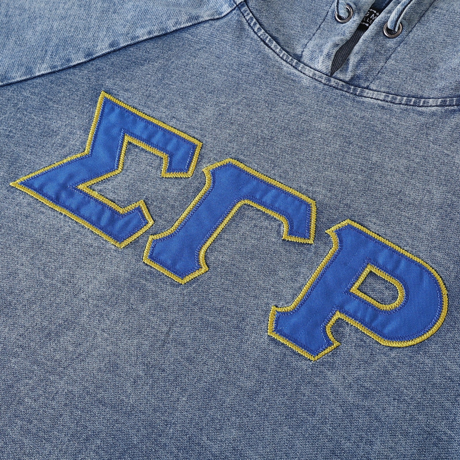 SGRho Denim Hoodie Dress With Pockets