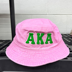 AKA Pink Washed Bucket Hat