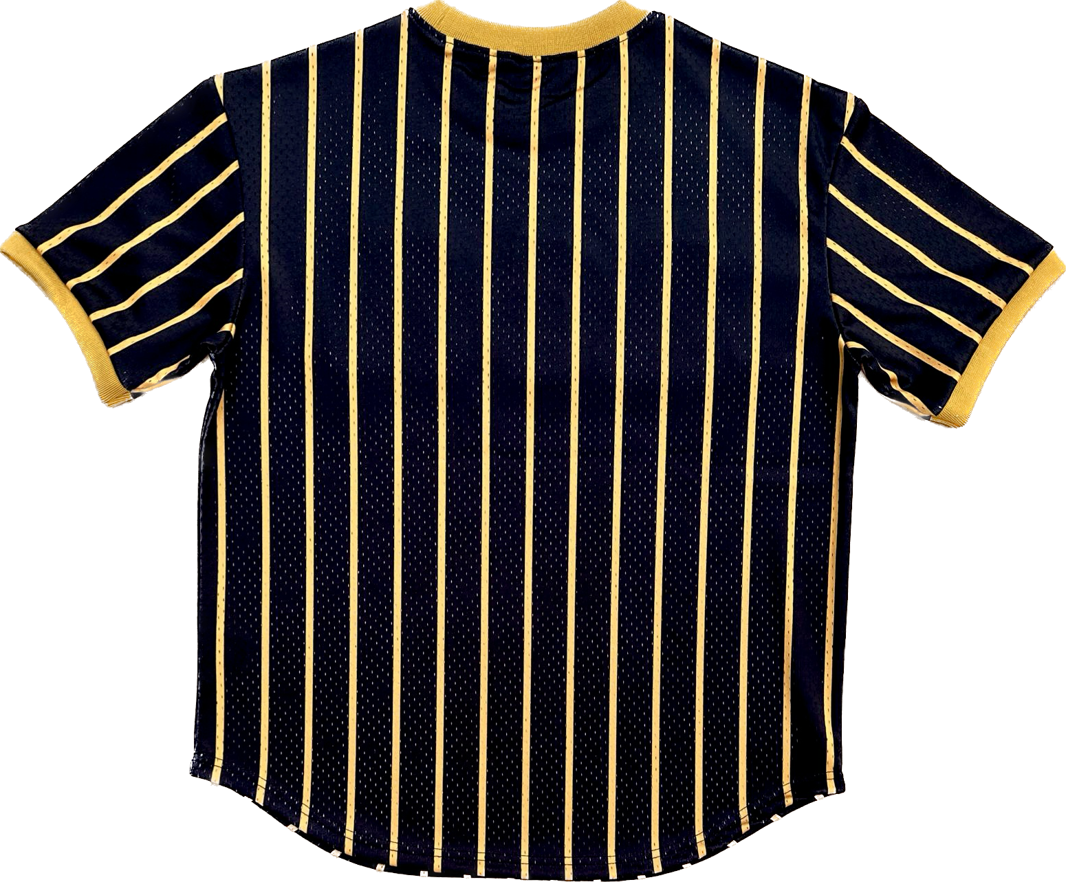 Alpha Black Pinstripes Baseball Jersey