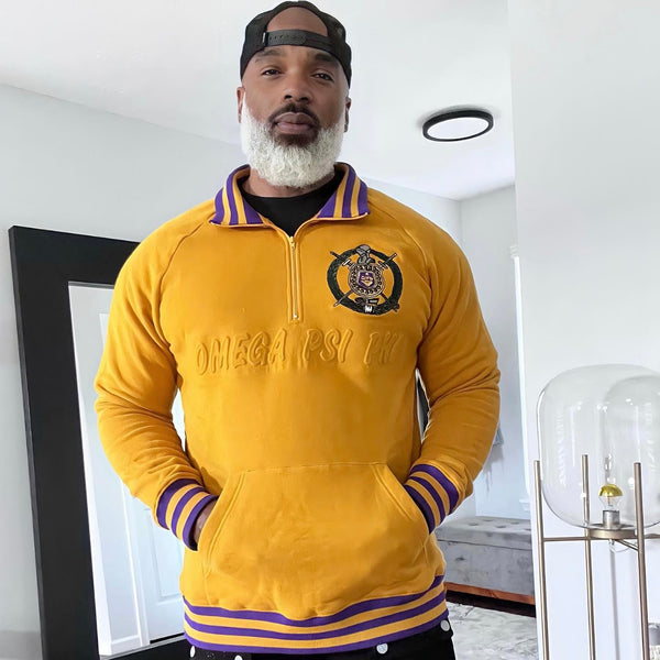 Omega Gold Quarter Zip Sweatshirt