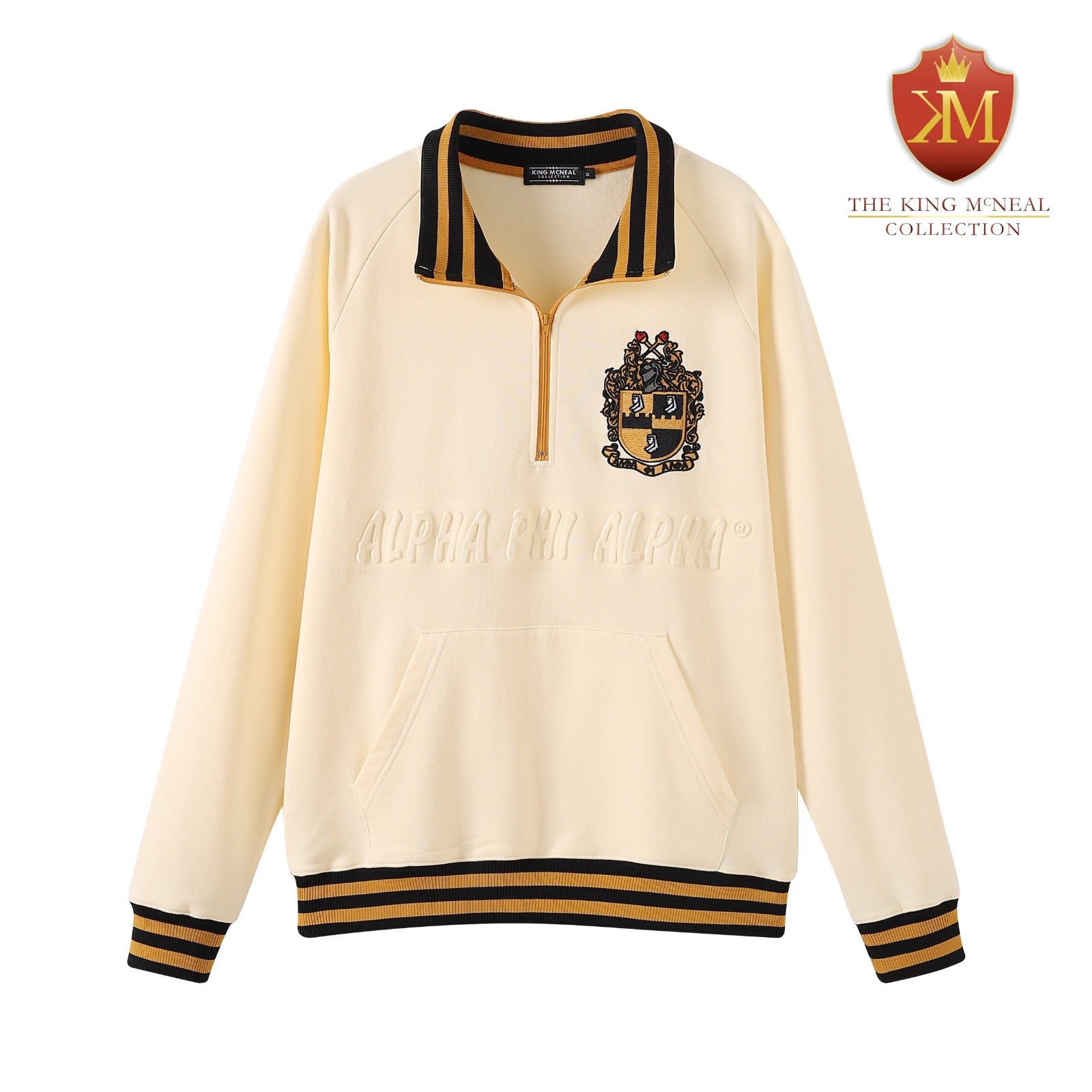 Alpha Neutral Quarter Zip Sweatshirt