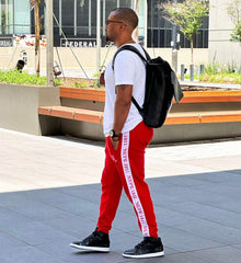 Kappa Red Tapered Sweatsuit Joggers
