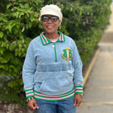 AKA Denim Quarter Zip Sweatshirt Unisex