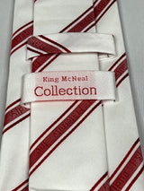 Kappa White Monogram Tie