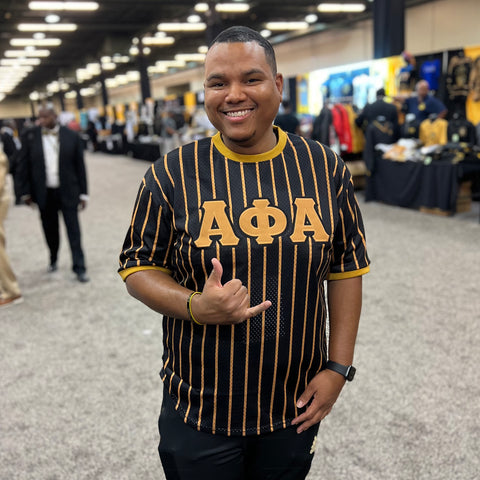 Alpha Black Pinstripes Baseball Jersey