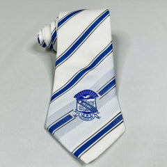 Sigma White Monogram Tie