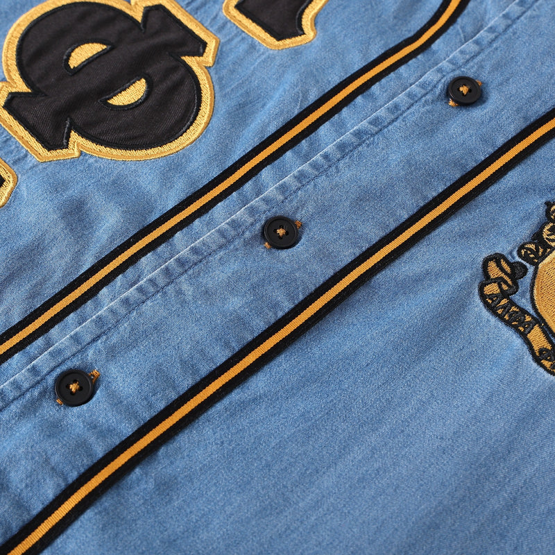 Alpha Denim Baseball Jersey