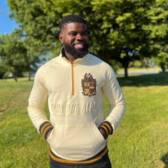 Alpha Neutral Quarter Zip Sweatshirt