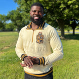 Alpha Neutral Quarter Zip Sweatshirt