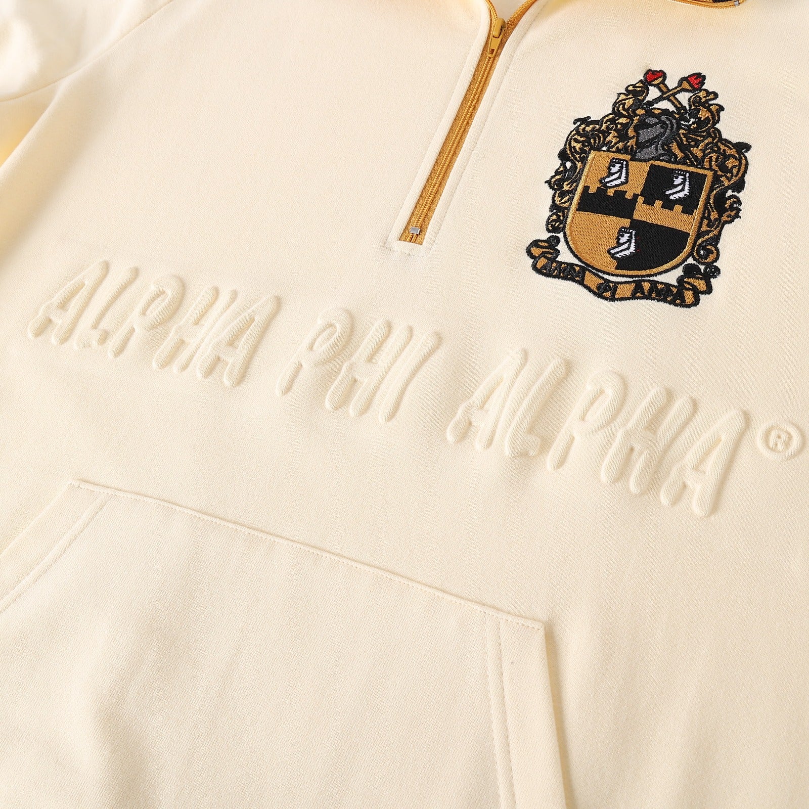 Alpha Neutral Quarter Zip Sweatshirt