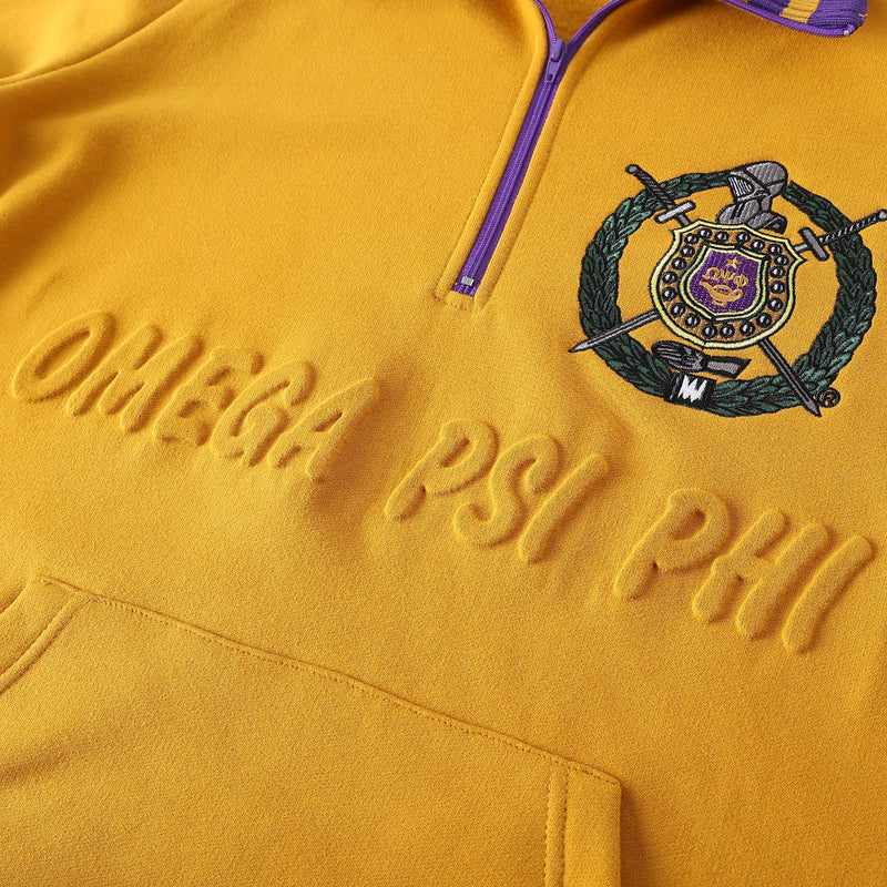 Omega Gold Quarter Zip Sweatshirt