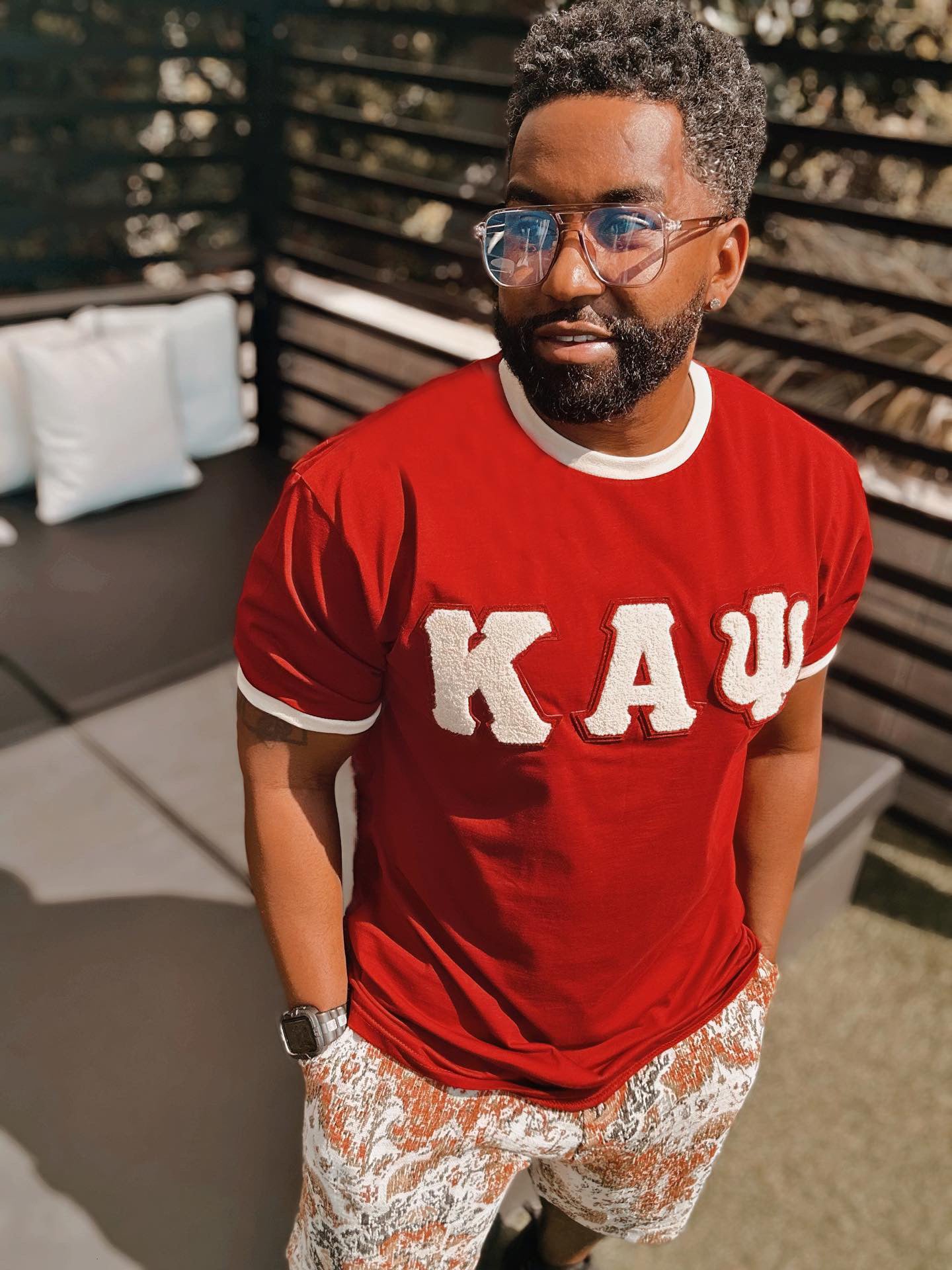 Kappa Krimson Premium Chenille Ringer Shirt