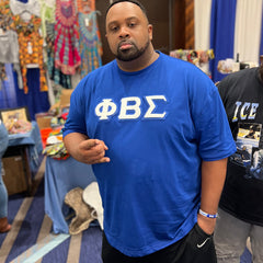 Sigma Blu Chenille Letter Premium T-Shirt
