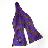 Purple Omega Monogram BowTie