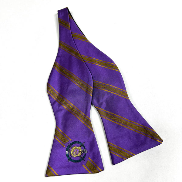 Purple Omega Monogram BowTie