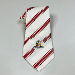 Kappa White Monogram Tie