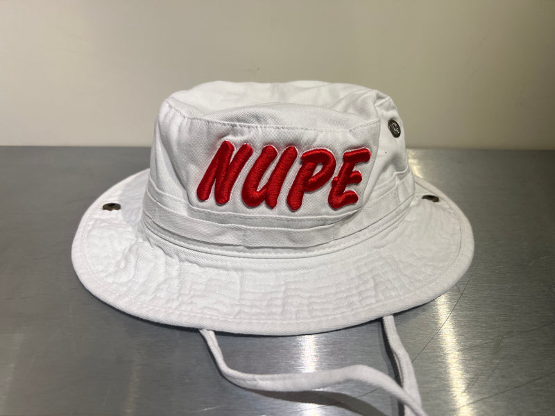 Nupe White Boonie Hat