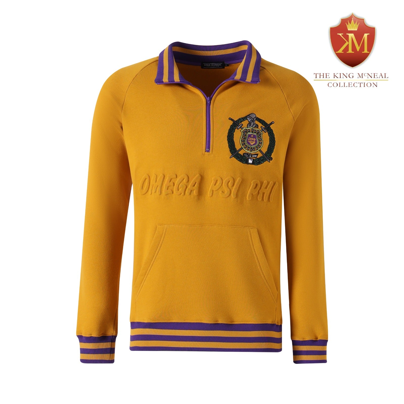 Omega Gold Quarter Zip Sweatshirt