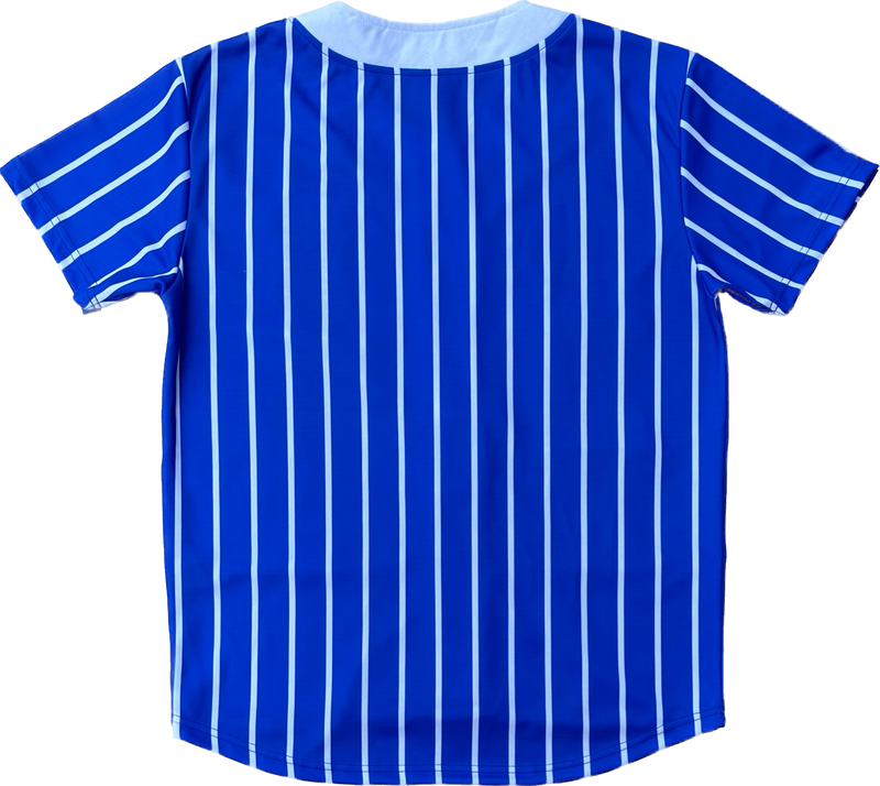 Sigma Pinstripe Button Up Baseball Jersey