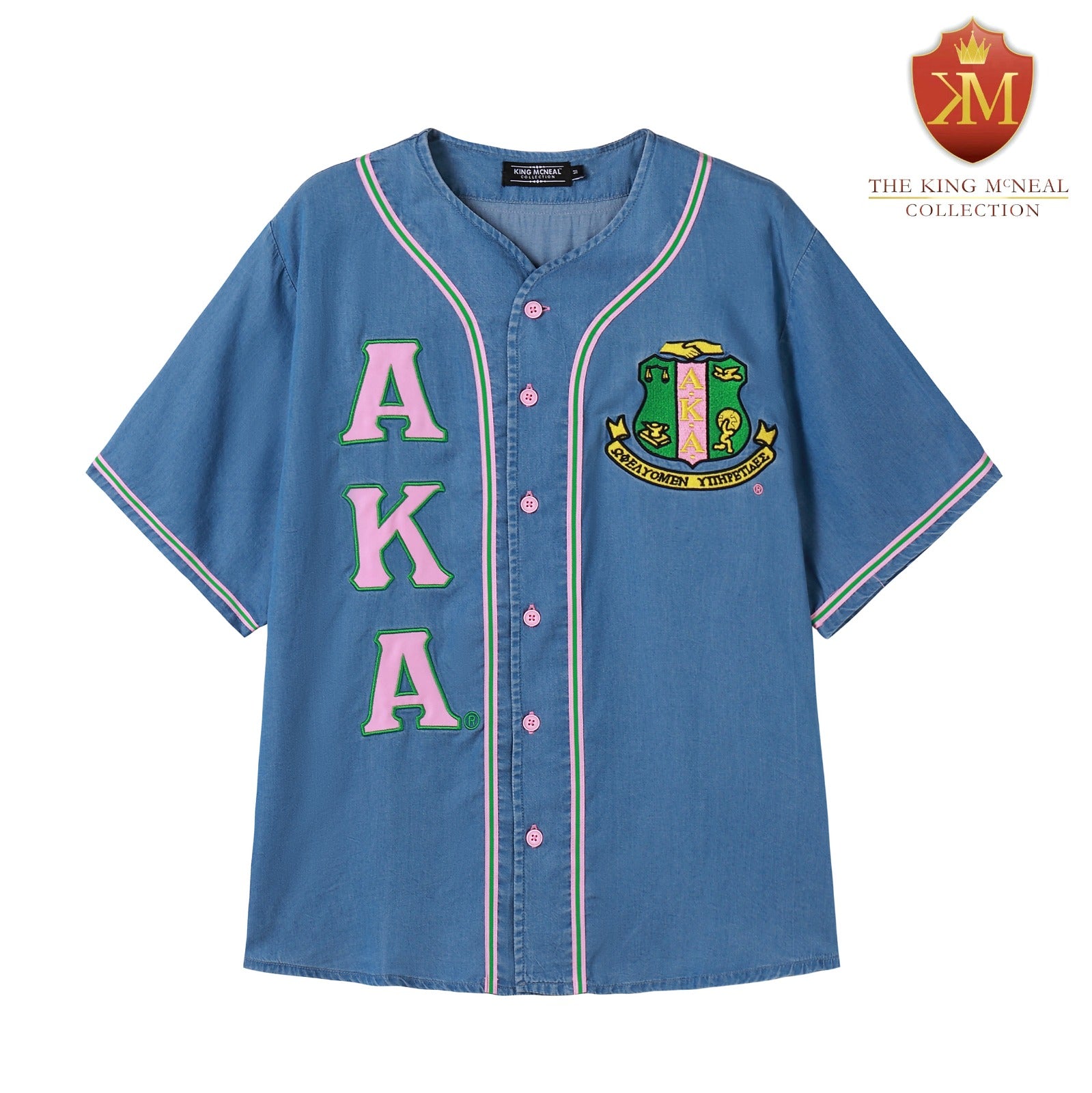 AKA Denim Baseball Jersey