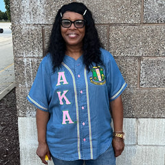 AKA Denim Baseball Jersey