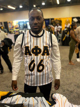 Alpha Pinstripe Basketball Jersey
