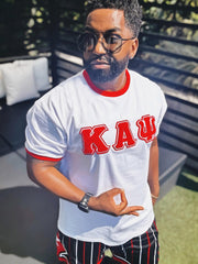 Kappa Chenille Letter Ringer Premium Shirt