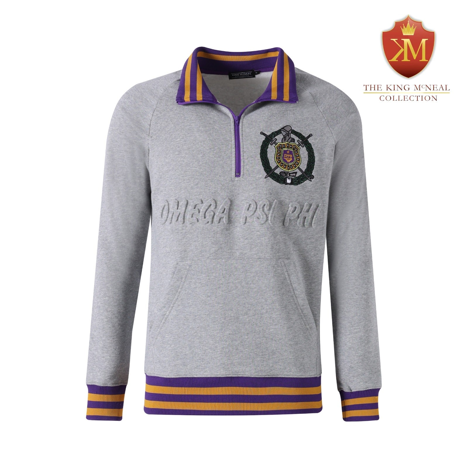 Omega Grey Quarter Zip Sweatshirt