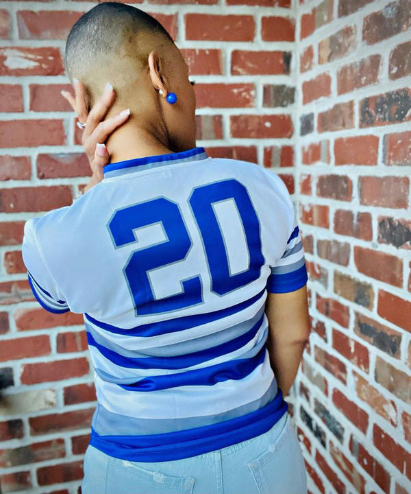 Zeta Phi Beta Striped Baseball Jersey