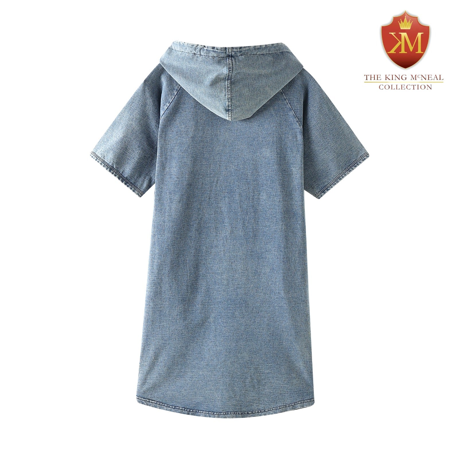 Delta Denim Hoodie Dress With Pockets Delta Denim Hoodie Dress With Pockets