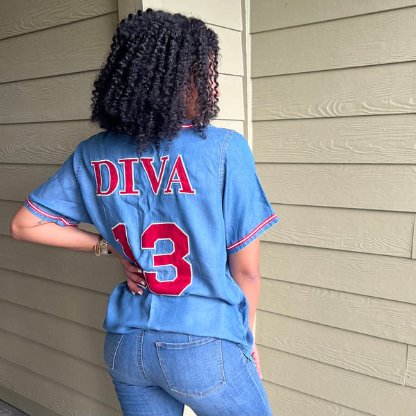 Delta Denim Baseball Jersey