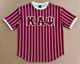 Kappa Crimson Pinstripe Baseball Jersey