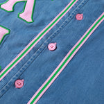 AKA Denim Baseball Jersey