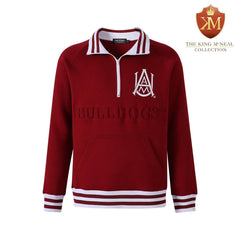 Alabama A&M Maroon Quarter Zip Crewneck