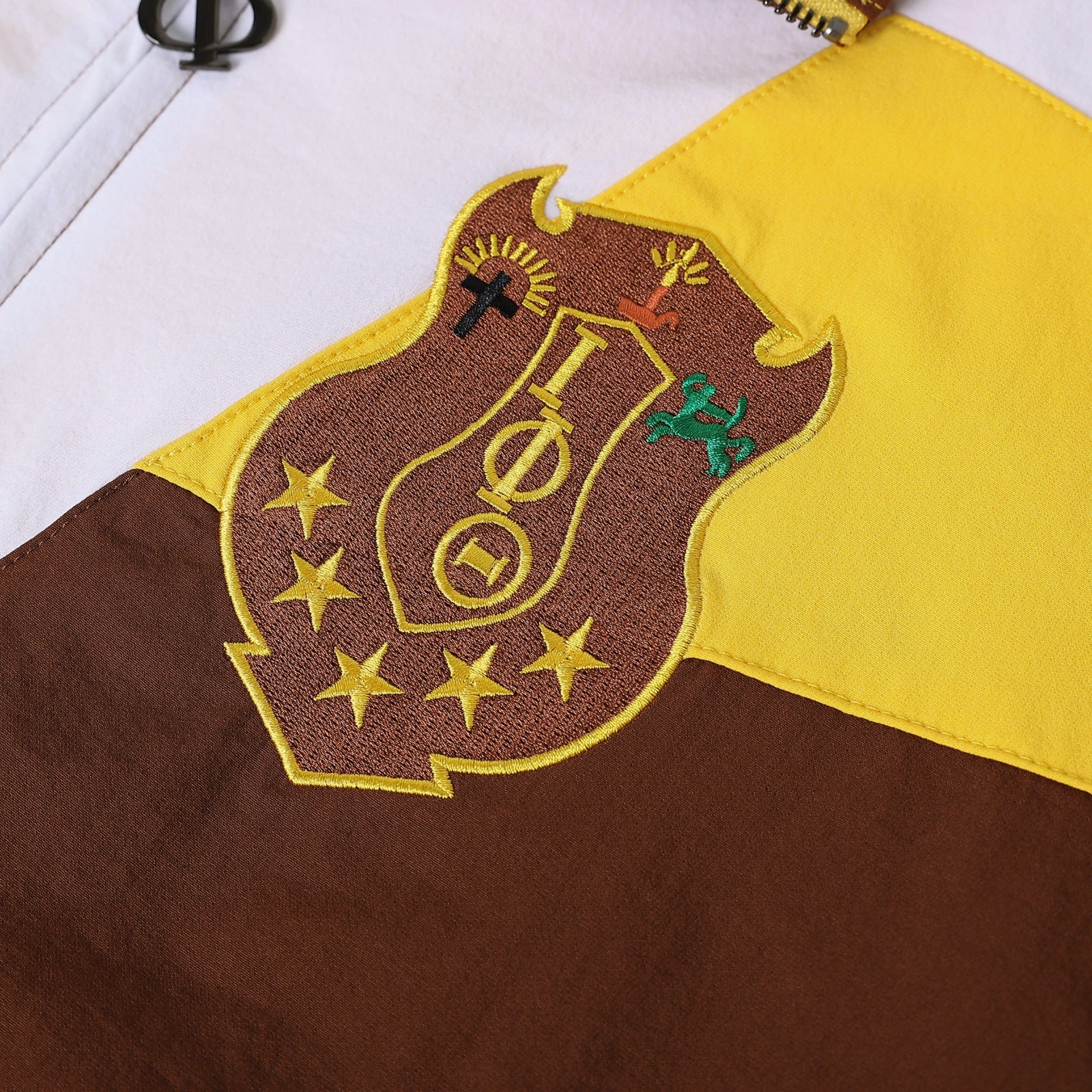 Iota Brown Full Zip Windbreaker Tech