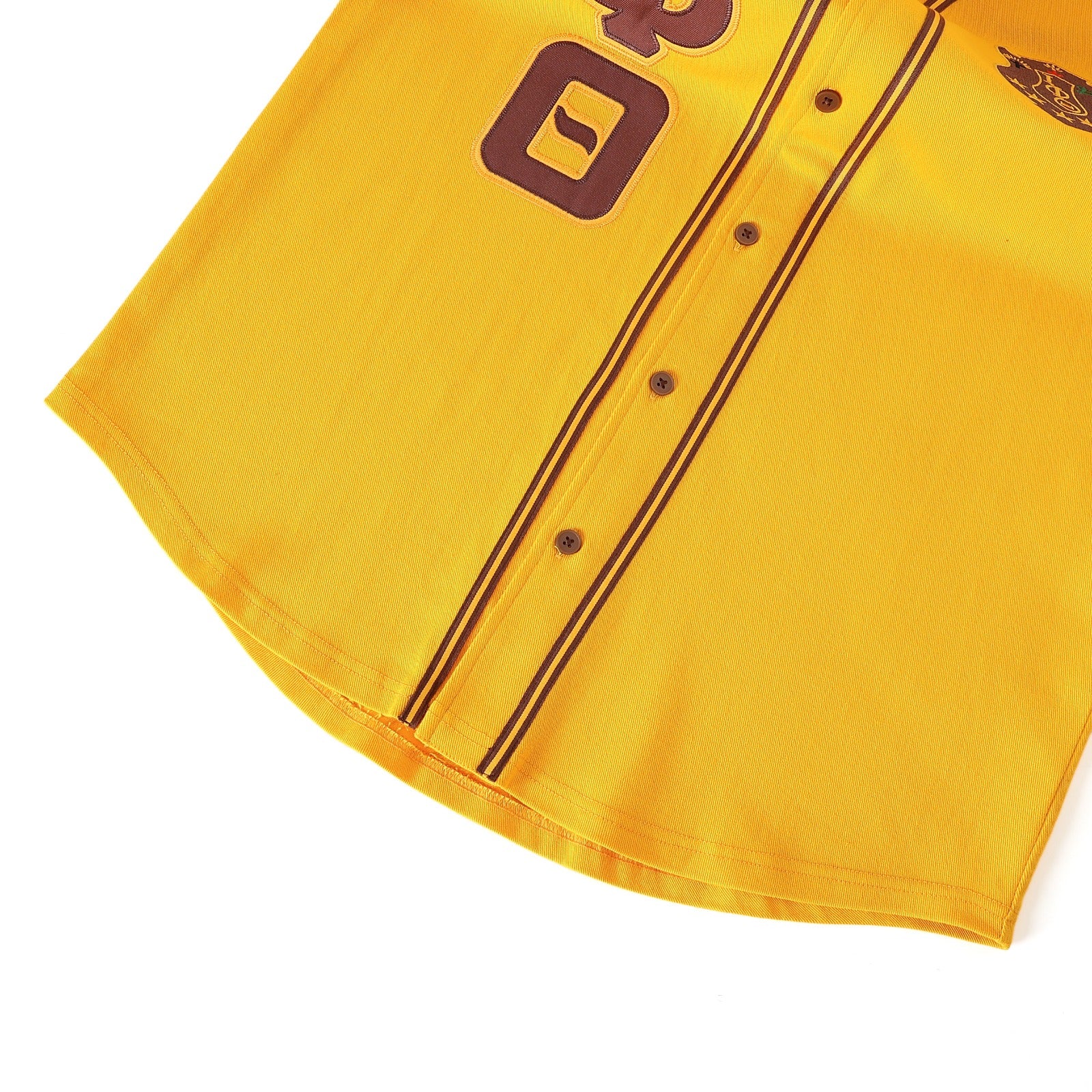 Iota Gold Button-Up Baseball Jersey
