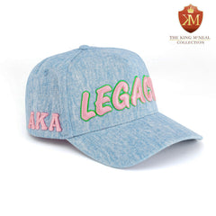 AKA Light Denim Legacy Snapback Hat