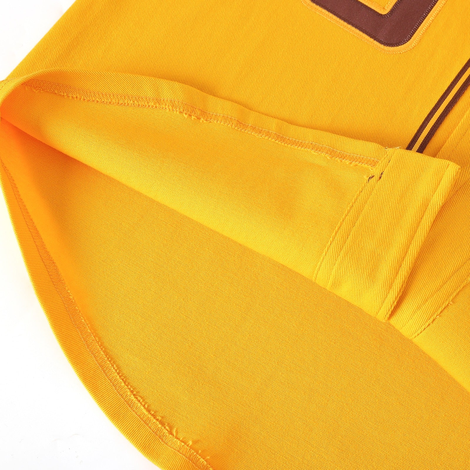 Iota Gold Button-Up Baseball Jersey