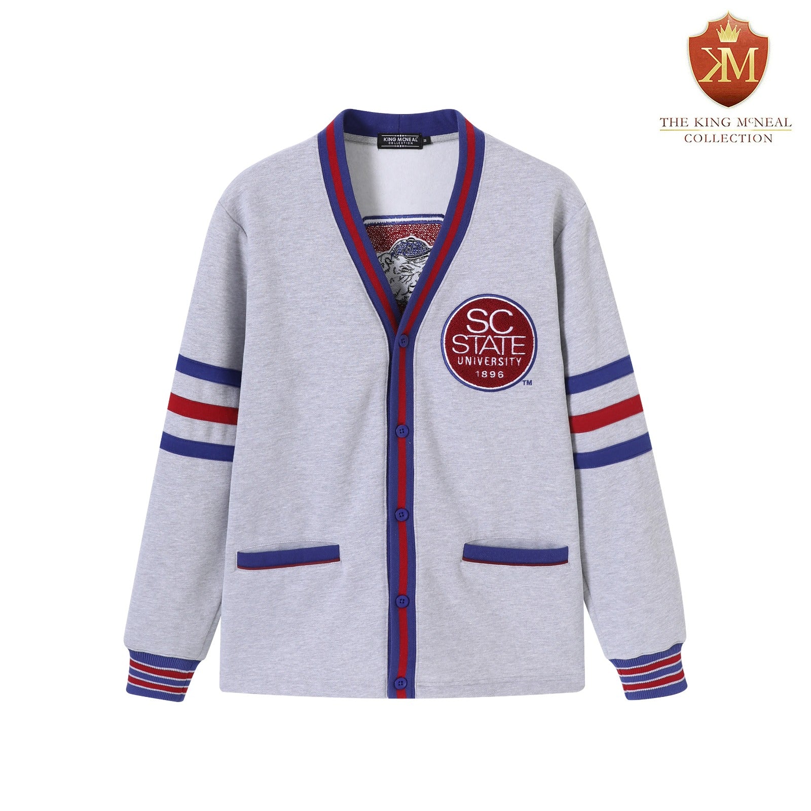 South Carolina State Heather Grey Fleece Cardigan