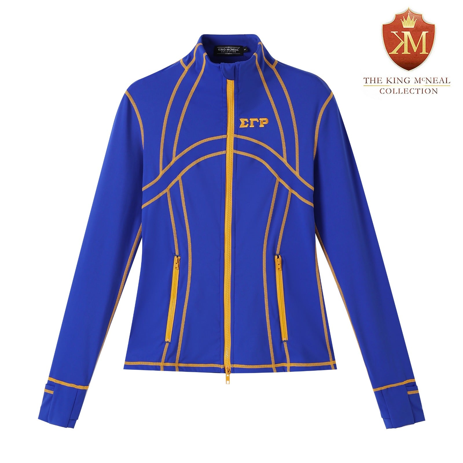 SGRHO Blue Full Zip Yoga Jacket