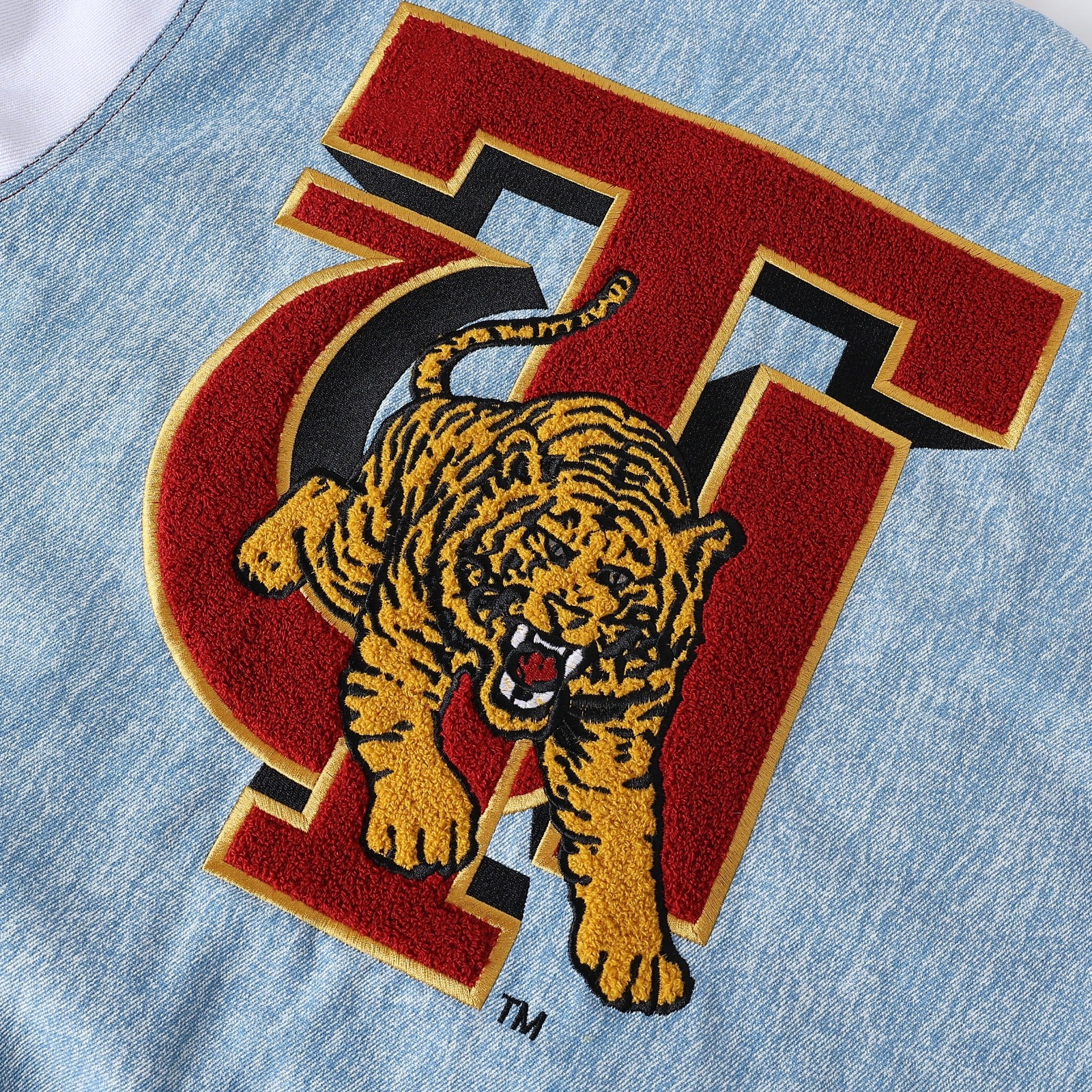 Tuskegee University Denim Bomber Jacket