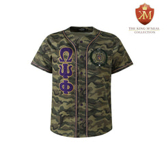 Omega Camo Button-Up Baseball Jersey