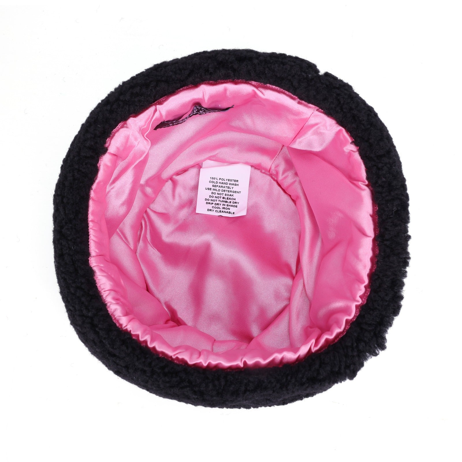 AKA Black Sherpa Beanie Hat