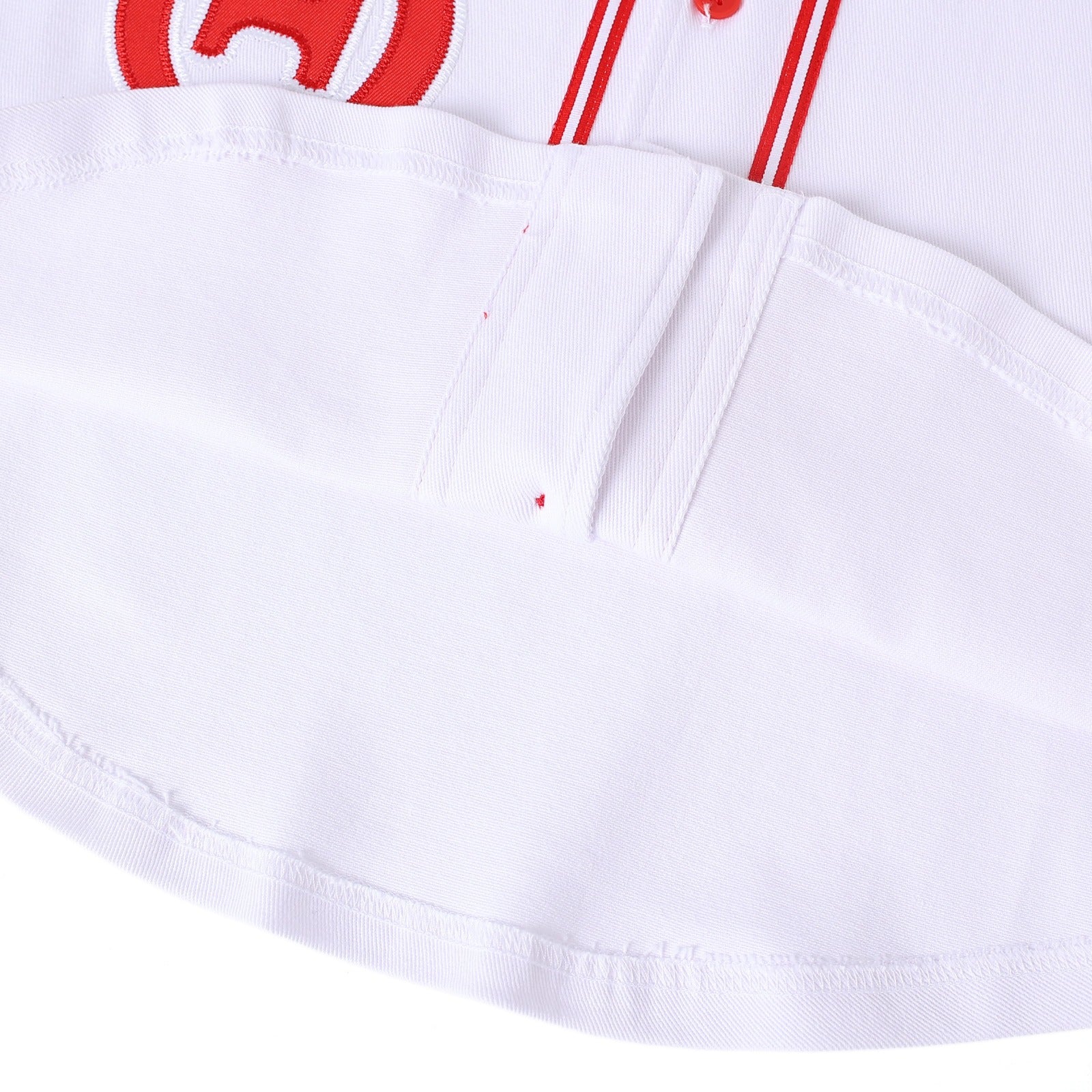 Delta White Button Up Baseball Jersey